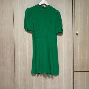 Reformation Vibrant Green Mini Dress